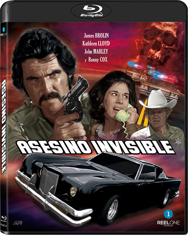 Diseño de la edición española de Asesino Invisible en Blu-ray