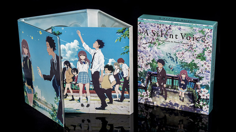 Fotografías de la edición coleccionista de A Silent Voice en Blu-ray