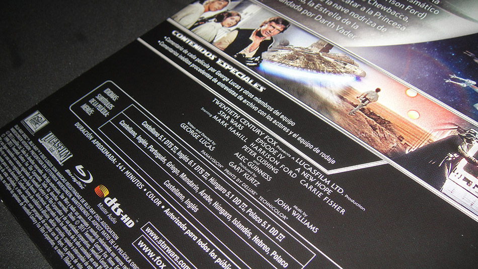 Fotografías del Steelbook de Star Wars Episodio IV: Una Nueva Esperanza en Blu-ray 7