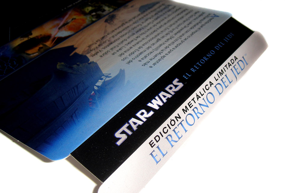 Fotografías del Steelbook de  Star Wars Episodio VI: El Retorno del Jedi en Blu-ray 6