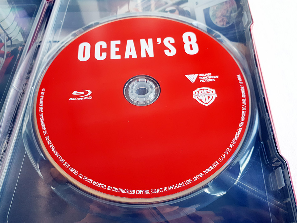 Fotografías del Steelbook de Ocean's 8 en Blu-ray 8