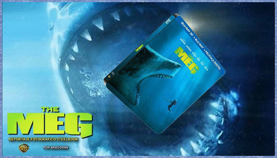 Fotografías del Steelbook de Megalodón en Blu-ray 3D y 2D 1