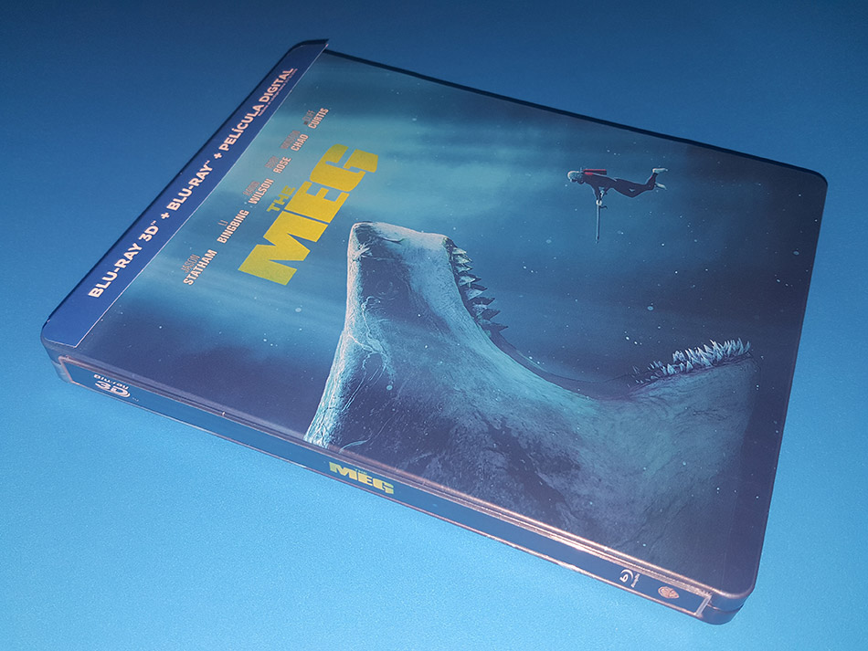 Fotografías del Steelbook de Megalodón en Blu-ray 3D y 2D 2