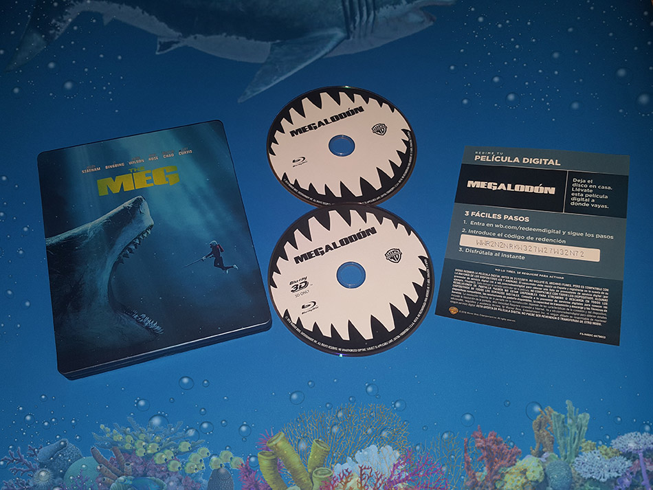 Fotografías del Steelbook de Megalodón en Blu-ray 3D y 2D 21