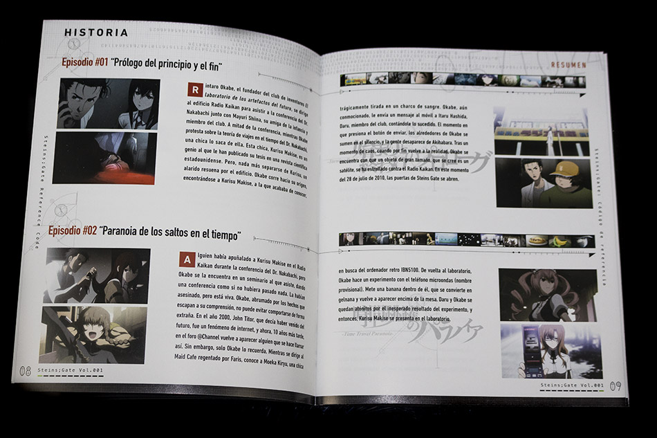 Fotografías de la edición coleccionista de Steins Gate - Parte 1 en Blu-ray 19
