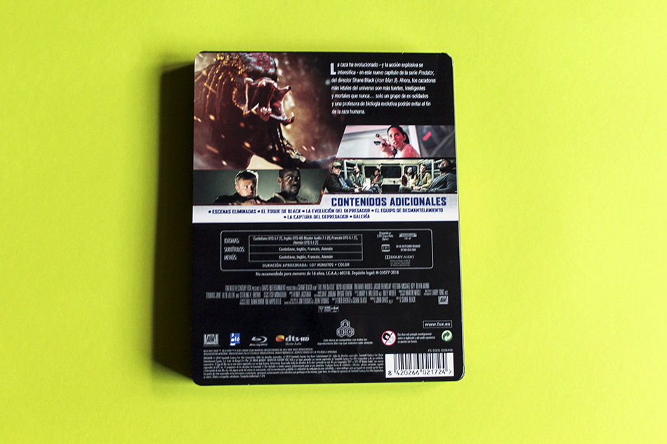 Fotografías del Steelbook de Predator en Blu-ray 5
