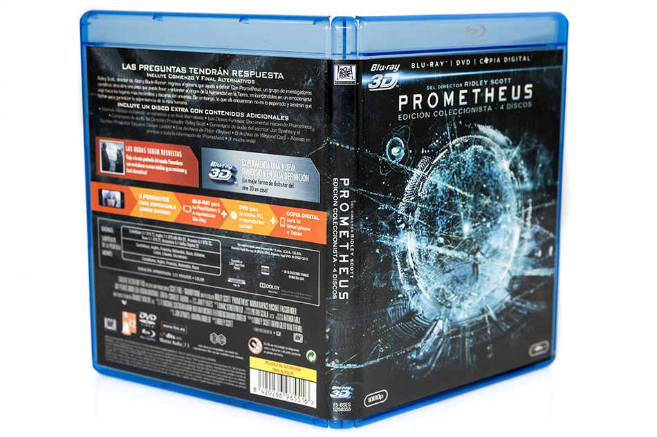Fotografías de la edición coleccionista de Prometheus en Blu-ray 3D y 2D 9