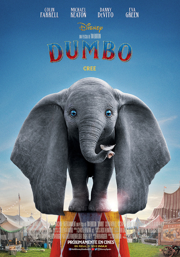 Nuevo póster para España del Dumbo de Tim Burton 1