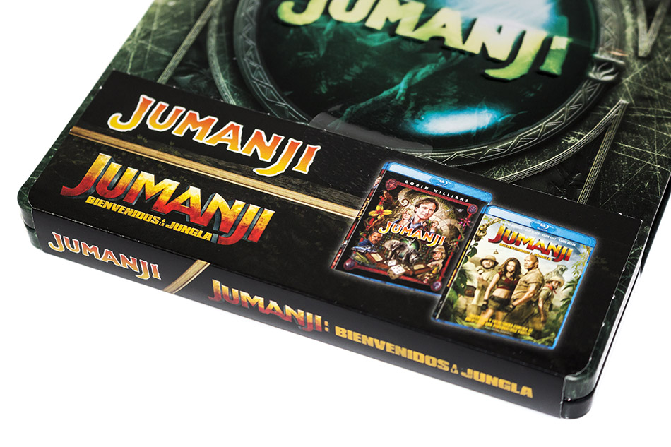 Fotografías del Steelbook de Jumanji y Jumanji: Bienvenidos a la Jungla en Blu-ray 3