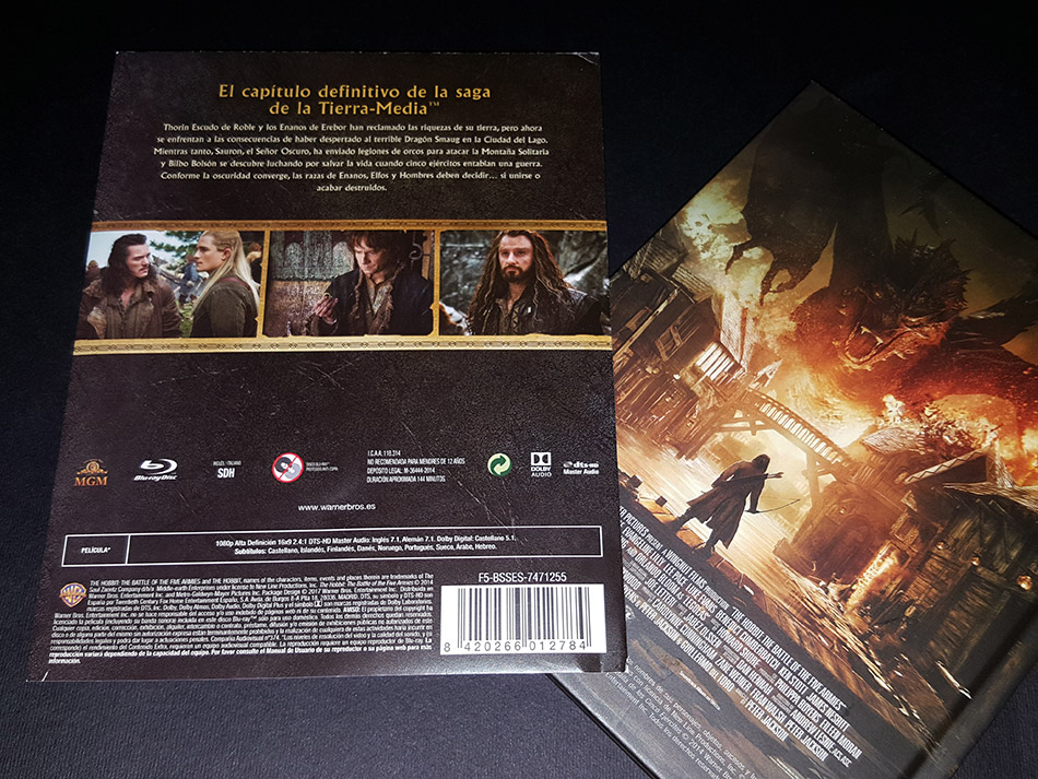 Fotografías del Digibook de El Hobbit: La Batalla de los Cinco Ejércitos en Blu-ray 5