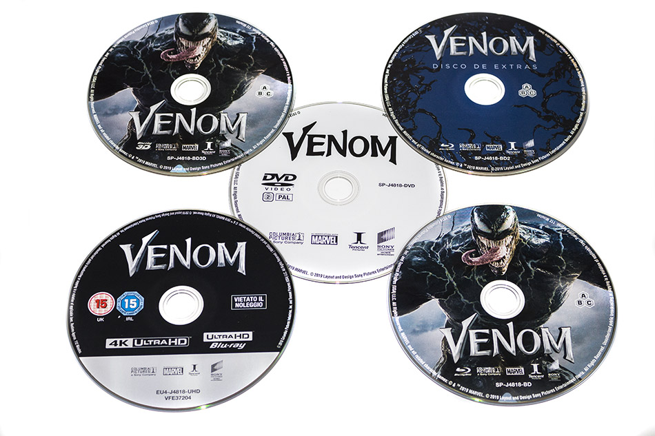 Fotografías de la edición coleccionista de Venom con figura en UHD 4K 13