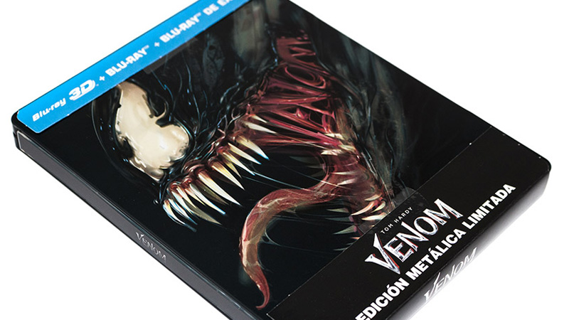 Fotografías del Steelbook de Venom en Blu-ray 3D y 2D