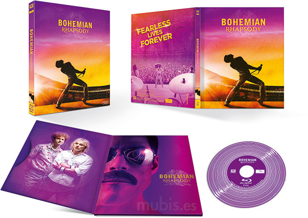 Diseño de la carátula de Bohemian Rhapsody - Edición Libro en Blu-ray 2