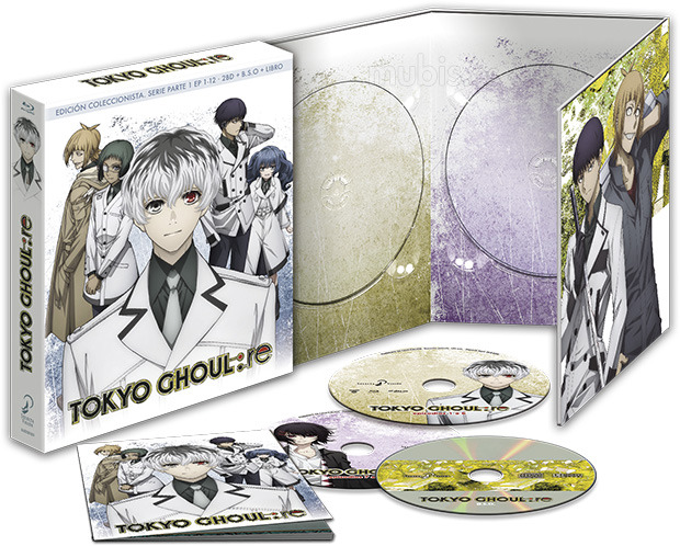 Diseño de la carátula de Tokyo Ghoul: RE - Parte 1 (Edición Coleccionista) en Blu-ray 1