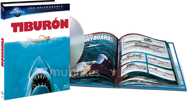 Carátula completa del Blu-ray de Tiburón