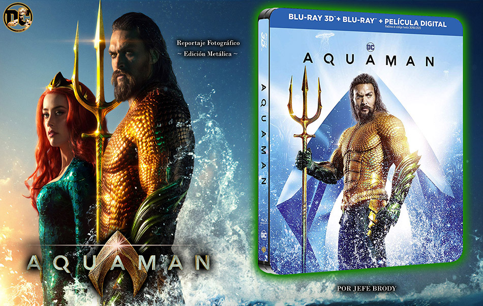 Fotografías del Steelbook de Aquaman en Blu-ray 3D 1