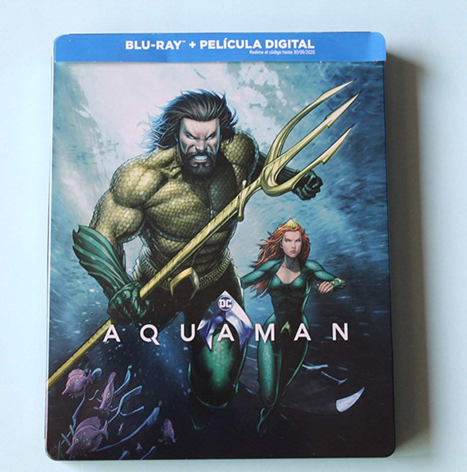  Fotografías del Steelbook ilustrado de Aquaman en Blu-ray 2