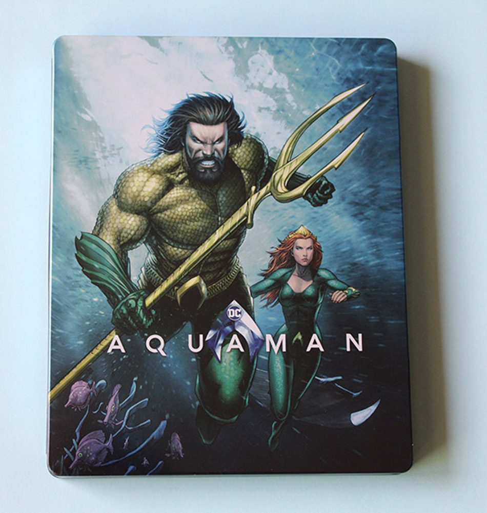  Fotografías del Steelbook ilustrado de Aquaman en Blu-ray 4