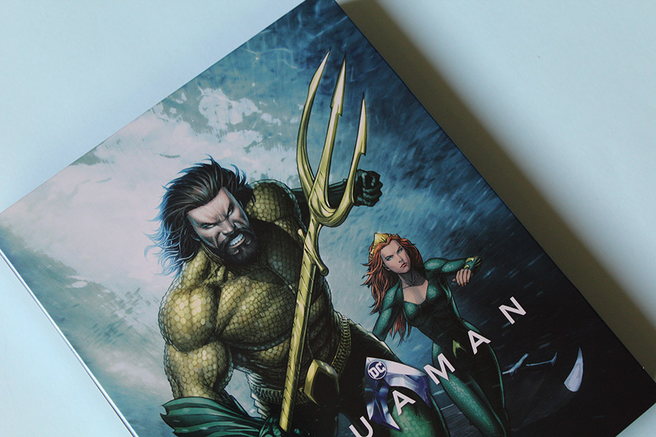  Fotografías del Steelbook ilustrado de Aquaman en Blu-ray 5