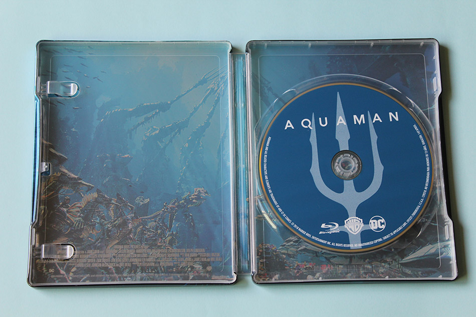  Fotografías del Steelbook ilustrado de Aquaman en Blu-ray 11