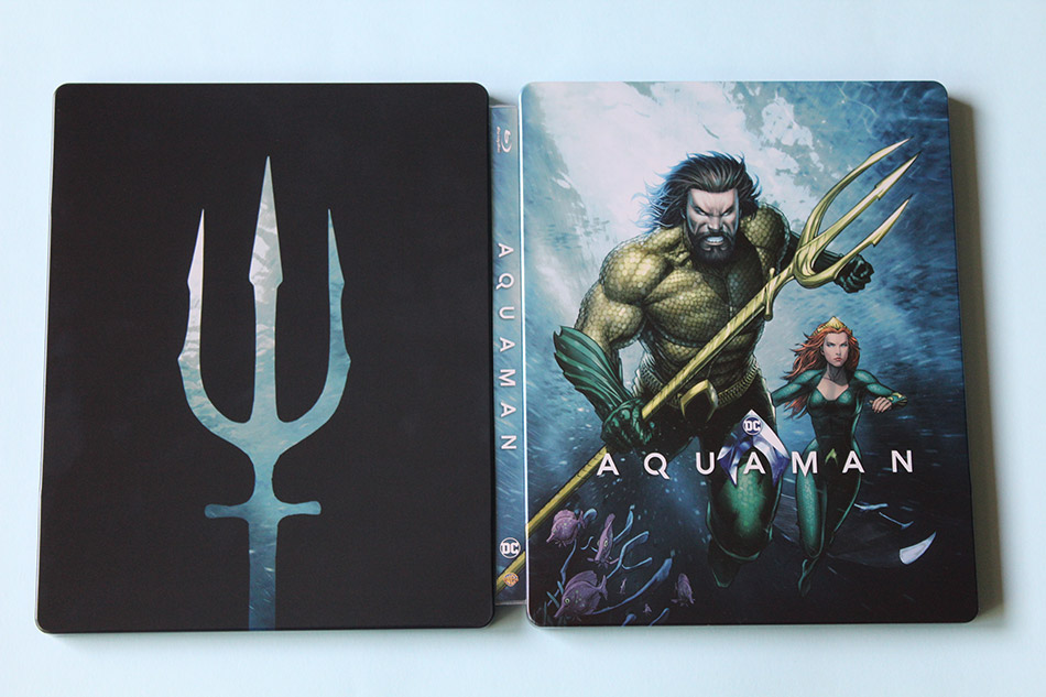  Fotografías del Steelbook ilustrado de Aquaman en Blu-ray 15