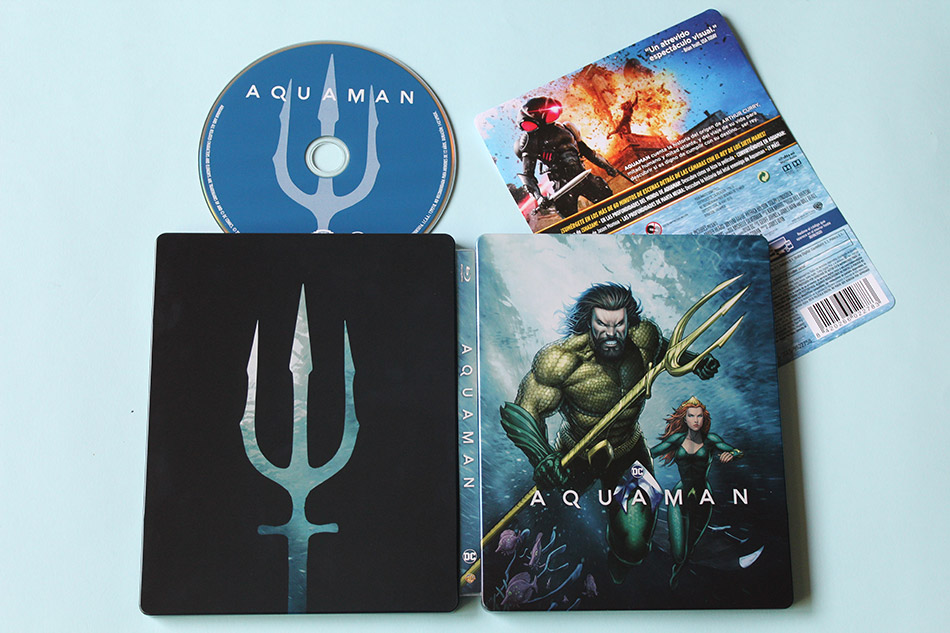  Fotografías del Steelbook ilustrado de Aquaman en Blu-ray 16