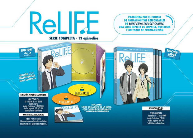 Detalles del Blu-ray de ReLIFE -  Serie Completa