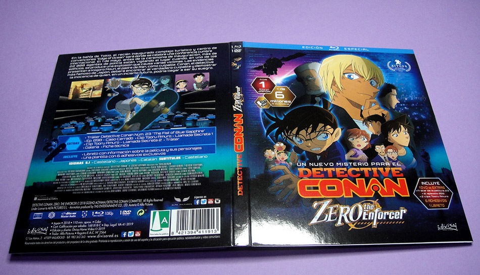 Fotografías del Digipak de Detective Conan: Zero the Enforcer en Blu-ray 8