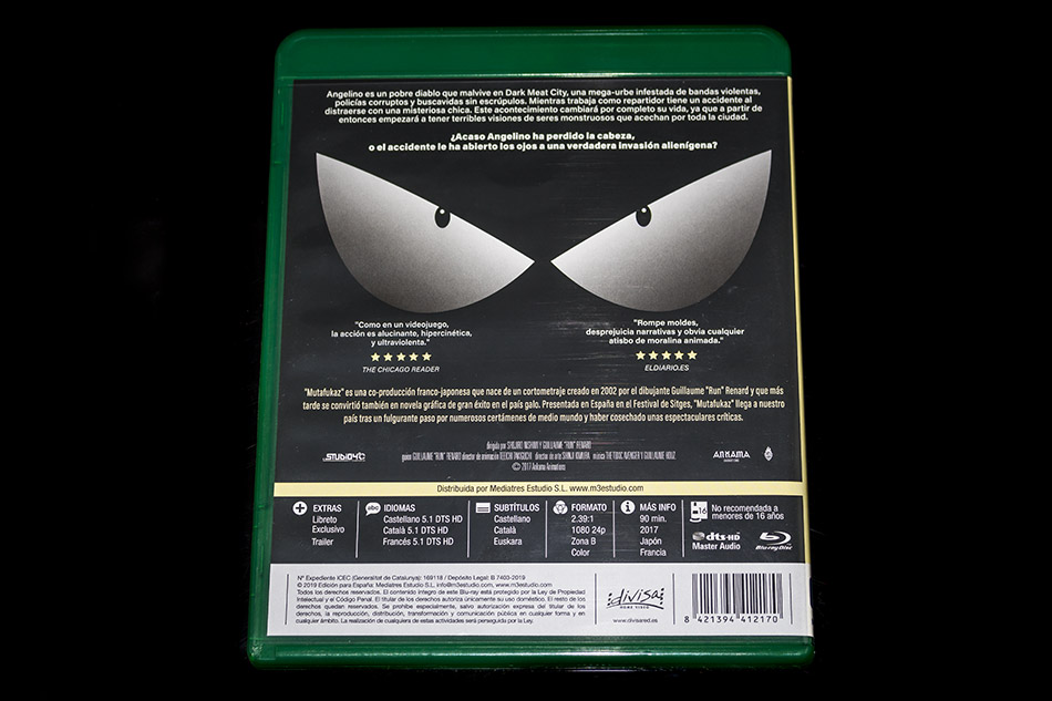 Fotografías del Blu-ray de Mutafukaz con libreto y caja verde 6