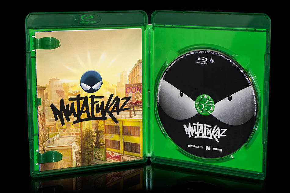 Fotografías del Blu-ray de Mutafukaz con libreto y caja verde 9