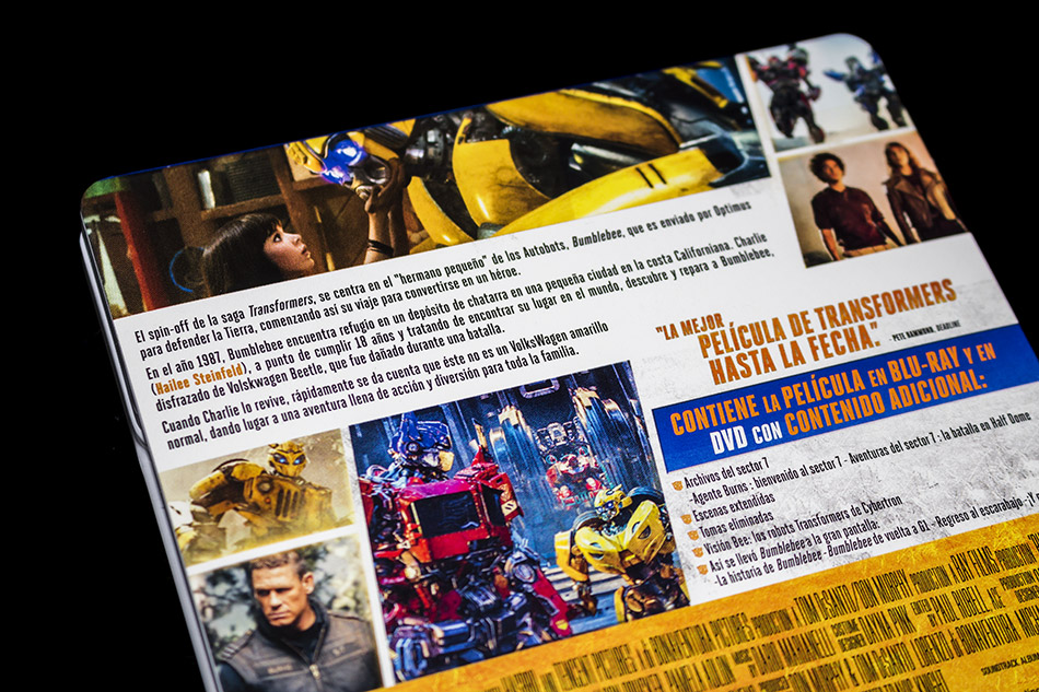 Fotografías del Steelbook de Bumblebee en Blu-ray 8