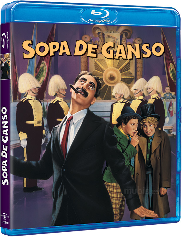 Diseño de la carátula de Sopa de Ganso en Blu-ray 1