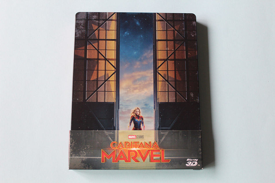 Fotografías del Steelbook de Capitana Marvel en Blu-ray 3D y 2D 2