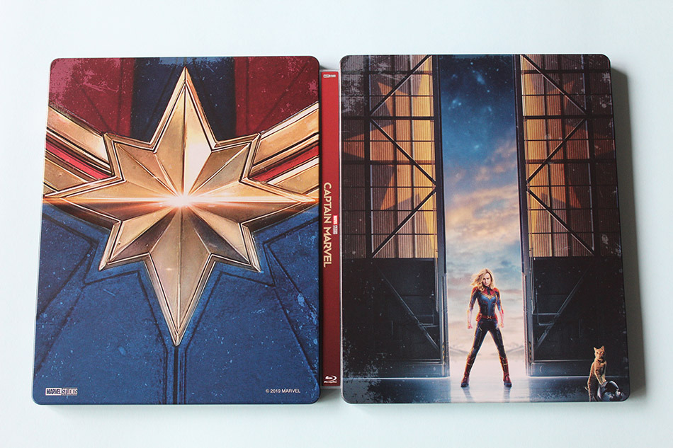 Fotografías del Steelbook de Capitana Marvel en Blu-ray 3D y 2D 14