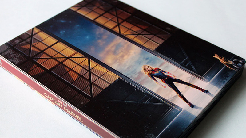 Fotografías del Steelbook de Capitana Marvel en Blu-ray 3D y 2D