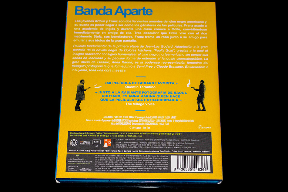 Fotografías de la edición con funda de Banda Aparte en Blu-ray 7