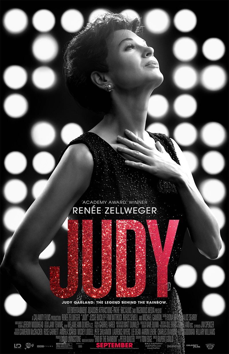 Teaser tráiler de Judy, con Renée Zellweger como Judy Garland en el 