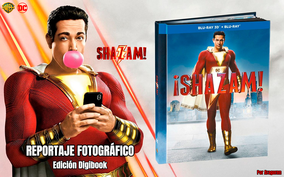 Fotografías del Digibook lenticular de ¡Shazam! en Blu-ray 3D 2