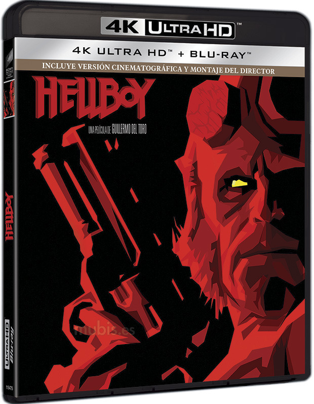 Diseño de la carátula de Hellboy en Ultra HD Blu-ray 1