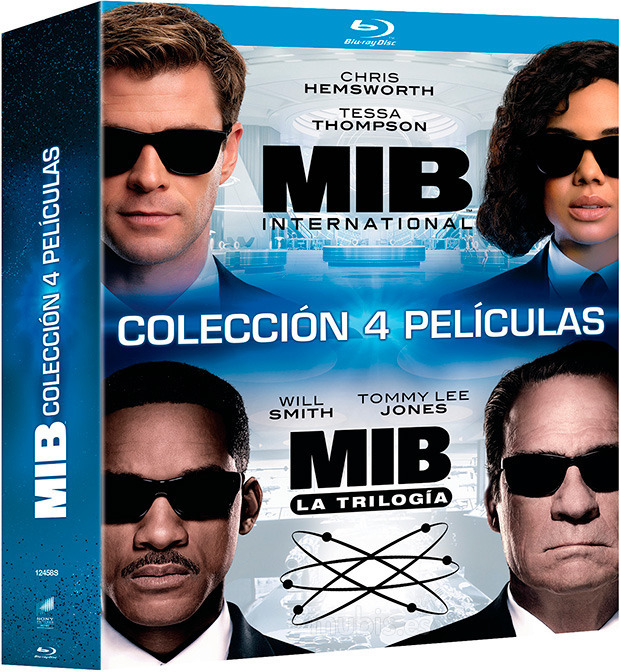 Pack Men in Black 1 + 2 + 3 + Men in Black: International Blu-ray 11
