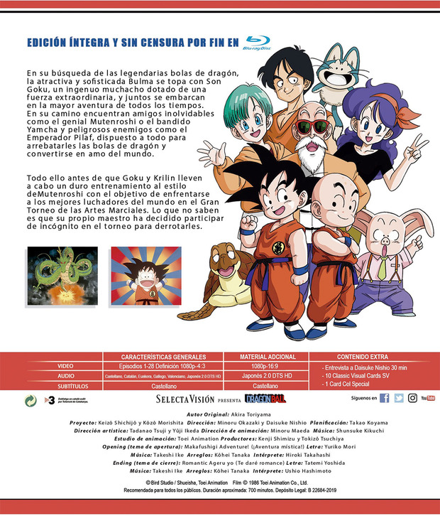 Más información de Dragon Ball - Box 1 en Blu-ray