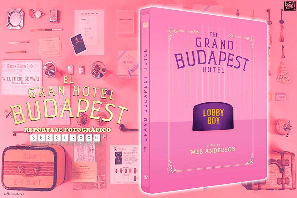 Fotografías del Steelbook de El Gran Hotel Budapest en Blu-ray 1