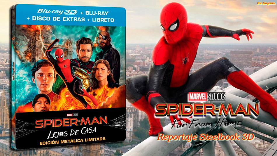  Fotografías del Steelbook de Spider-Man: Lejos de Casa en Blu-ray 3D 1