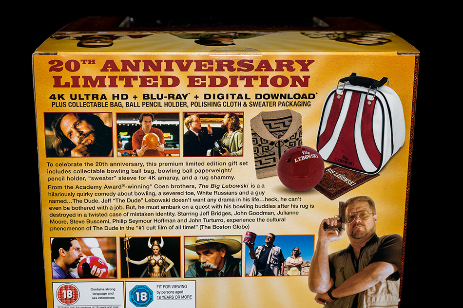 Fotos de la edición limitada 20º aniversario de El Gran Lebowski en UHD 4K (UK) 4