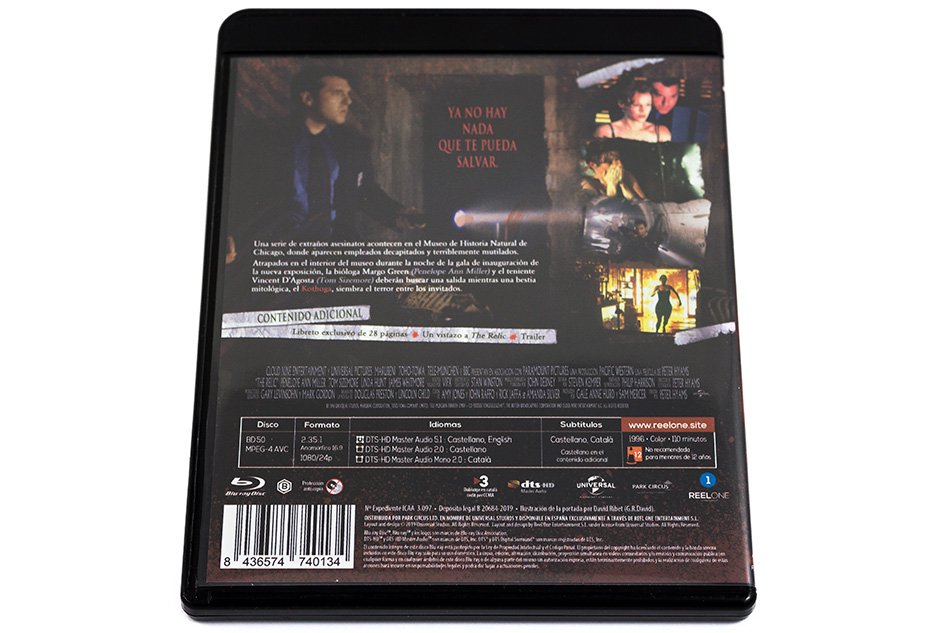 Fotografías de la edición con funda y libreto de The Relic en Blu-ray 11
