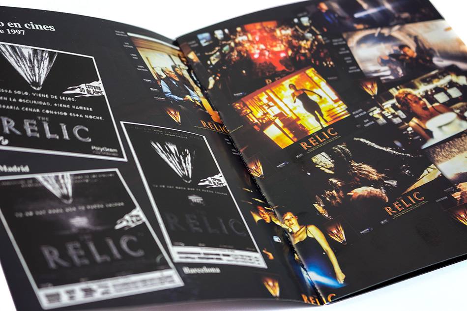 Fotografías de la edición con funda y libreto de The Relic en Blu-ray 16