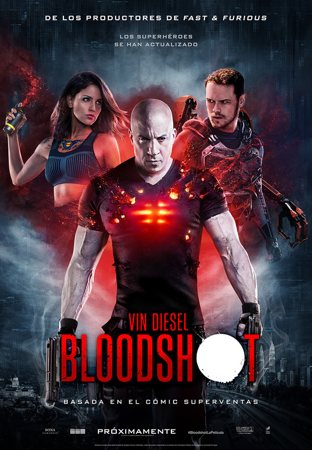 Póster oficial de Bloodshot, la película basada en el cómic