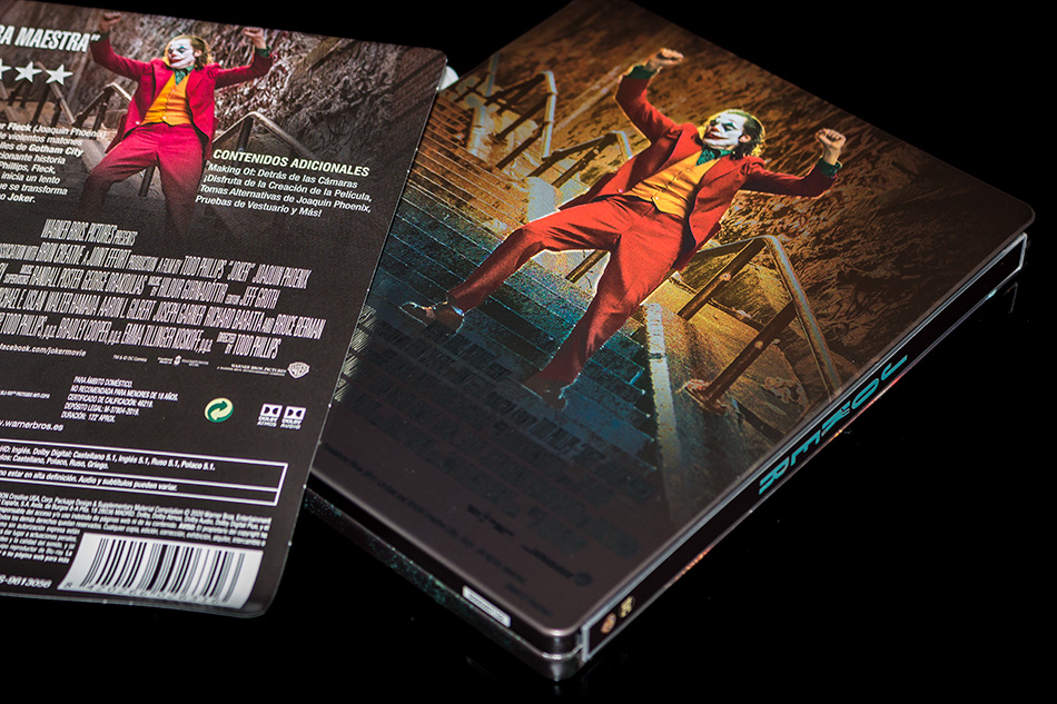 Fotografías del Steelbook de Joker en Blu-ray con diseño Imax 10