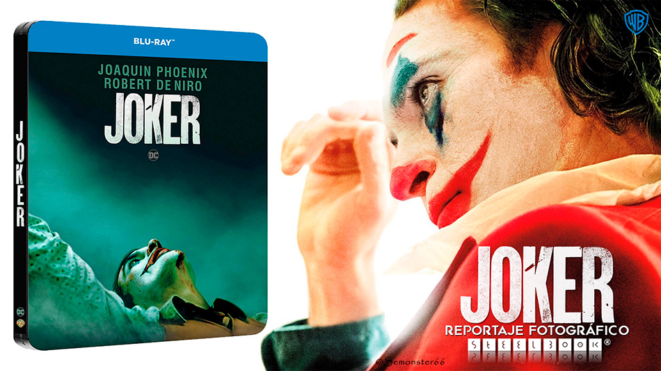 Fotografías del Steelbook de Joker en Blu-ray con diseño teaser 1
