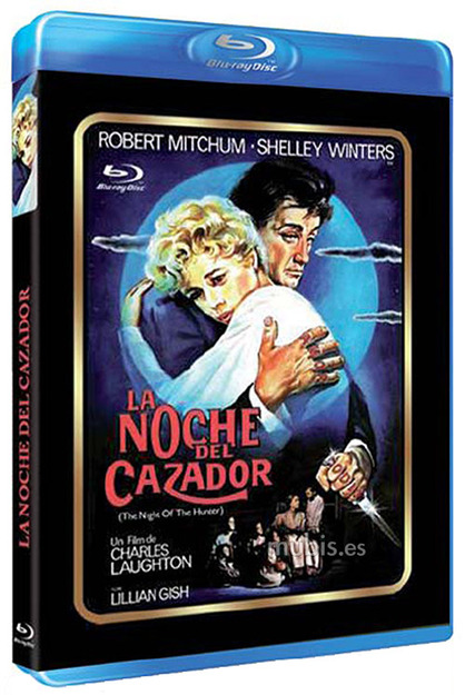 Carátula de La Noche del Cazador en Blu-ray